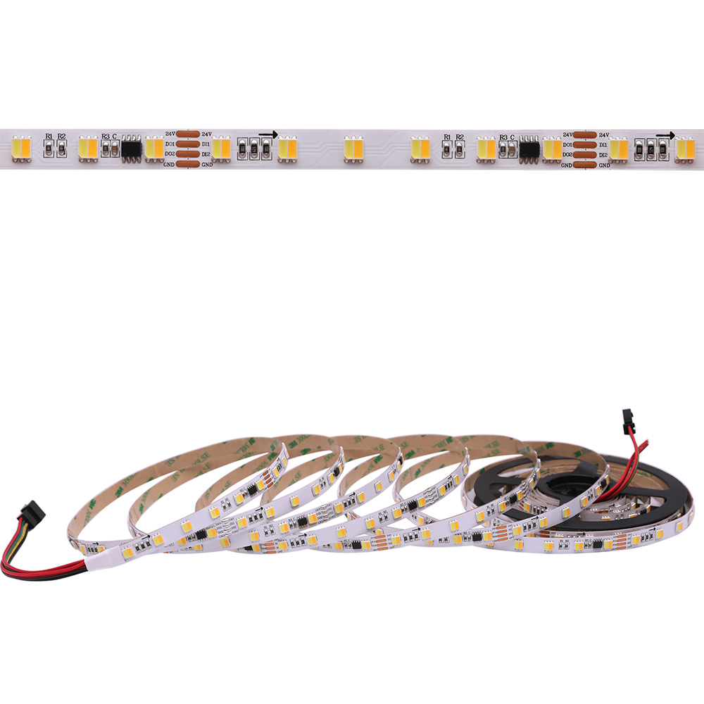 DMX512 CCT 2 in 1 DC24V 360LEDs Addressable Flexible LED Strip Lights, 16.4Ft/roll DMX512 CCT 2 in 1 DC24V 360LEDs Addressable Flexible LED Strip Lights, 16.4Ft/roll